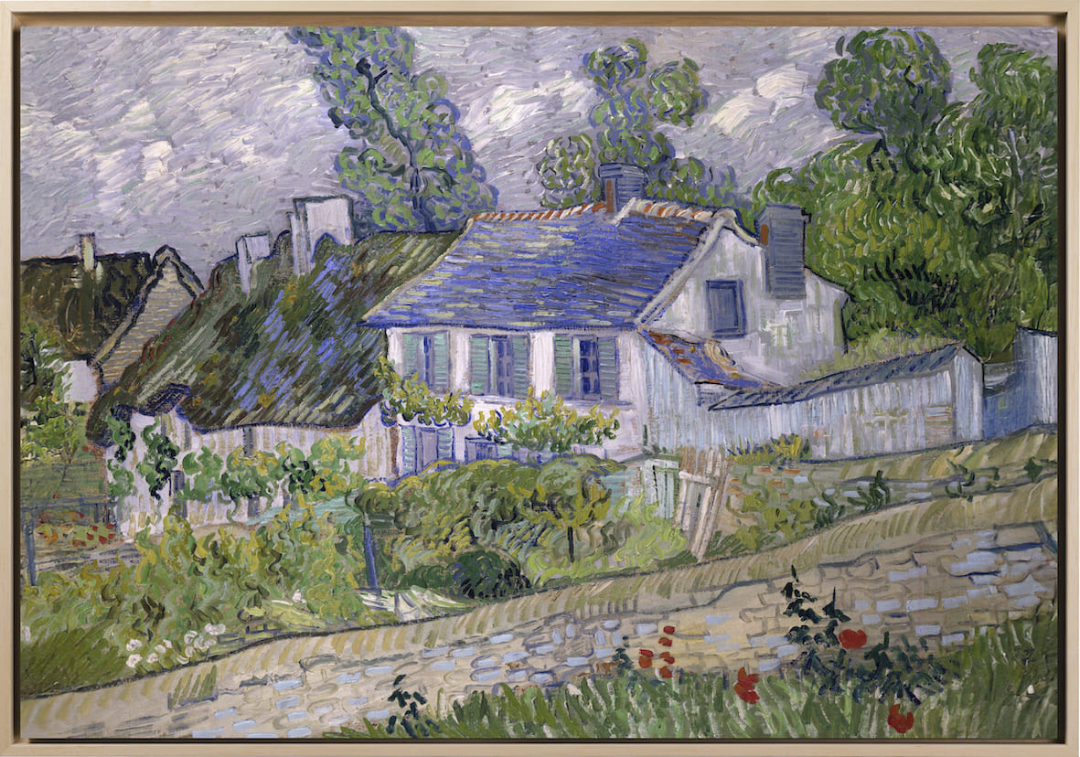 Van Gogh - Case a Auvers  | Stampa piatta HD o in 3D