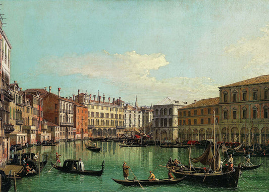 Canaletto -  Il bacino di San Marco verso est | Stampa piatta HD o in 3D