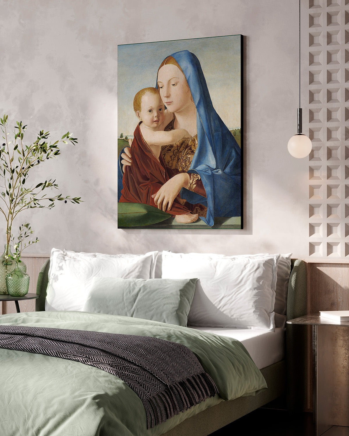 Antonello da Messina - Madonna col bambino | Stampa piatta HD o in 3D