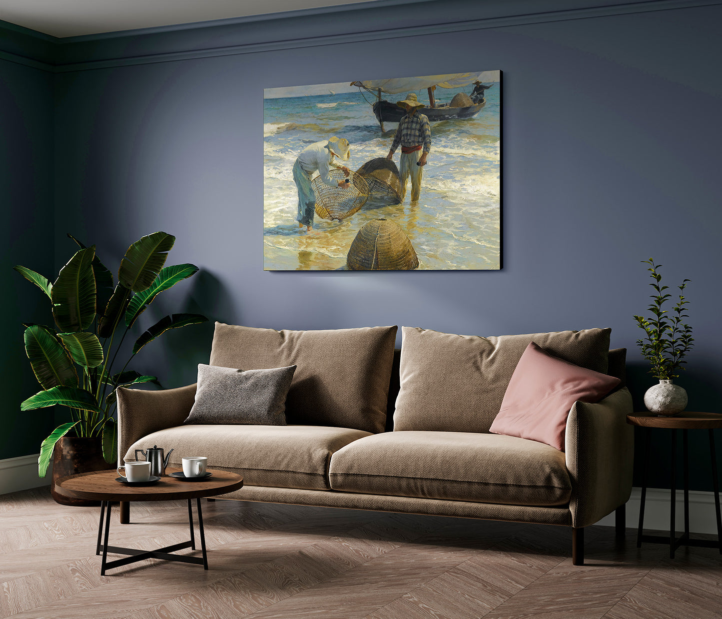 Joaquin Sorolla - Pescatori valenciani | Stampa piatta HD o in 3D