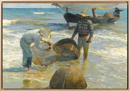 Joaquin Sorolla - Pescatori valenciani | Stampa piatta HD o in 3D