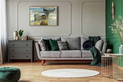 Joaquin Sorolla - Pescatori valenciani | Stampa piatta HD o in 3D