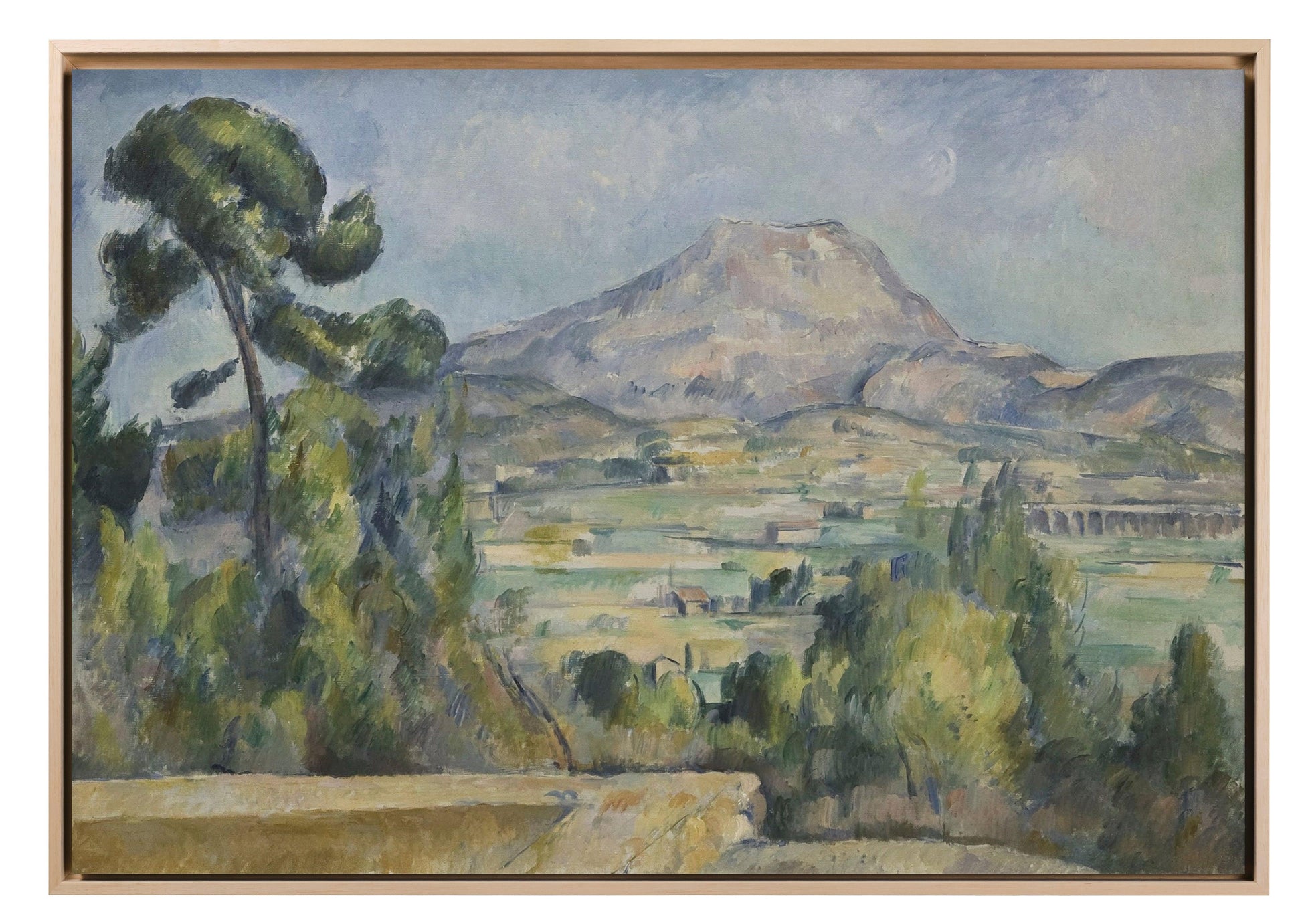 Paul Cezanne - Montagna di Saint-victoire | Effetto lucido - Materico