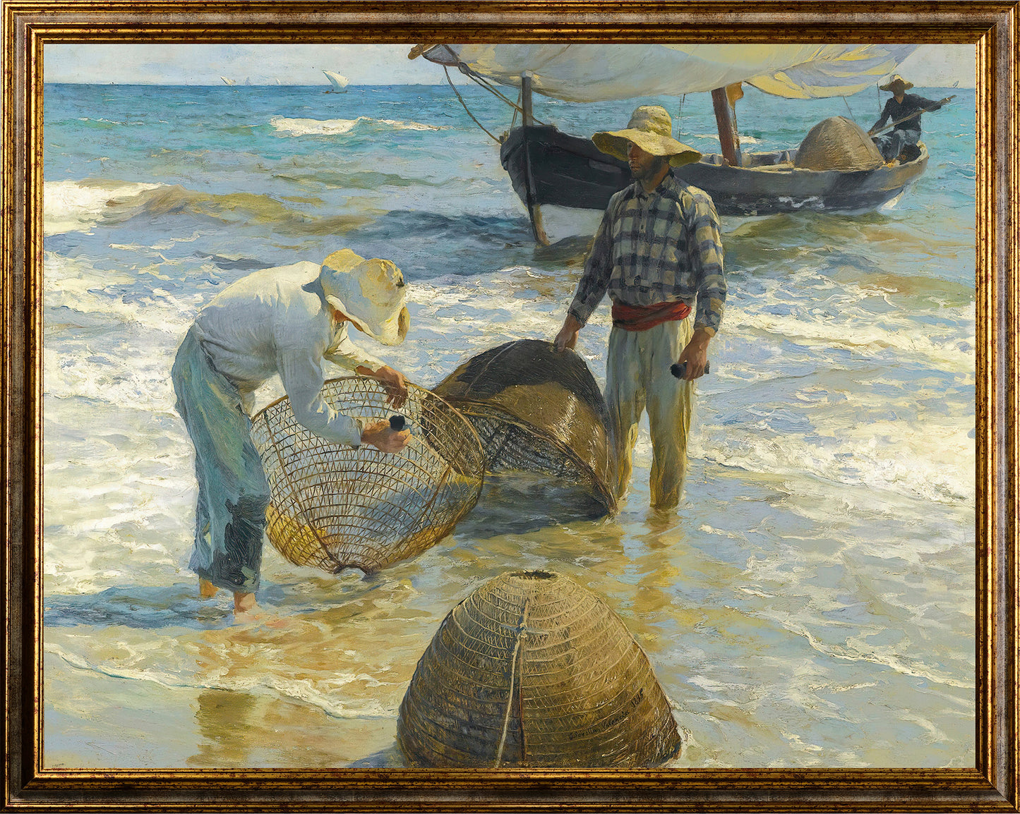 Joaquin Sorolla - Pescatori valenciani | Stampa piatta HD o in 3D