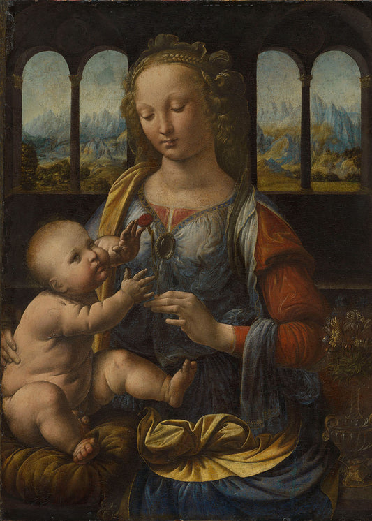 Da Vinci - Saint Anne, the Virgin and Child with the Lamb | Glossy Effect