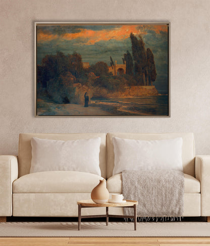 Bocklin- Villa sul mare | Stampa piatta HD o in 3D