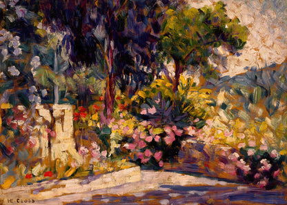 Cross - La terrazza fiorita | Stampa piatta HD o in 3D