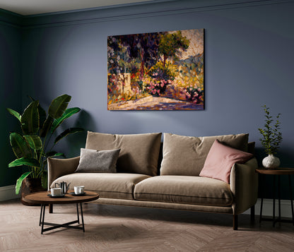 Cross - La terrazza fiorita | Stampa piatta HD o in 3D