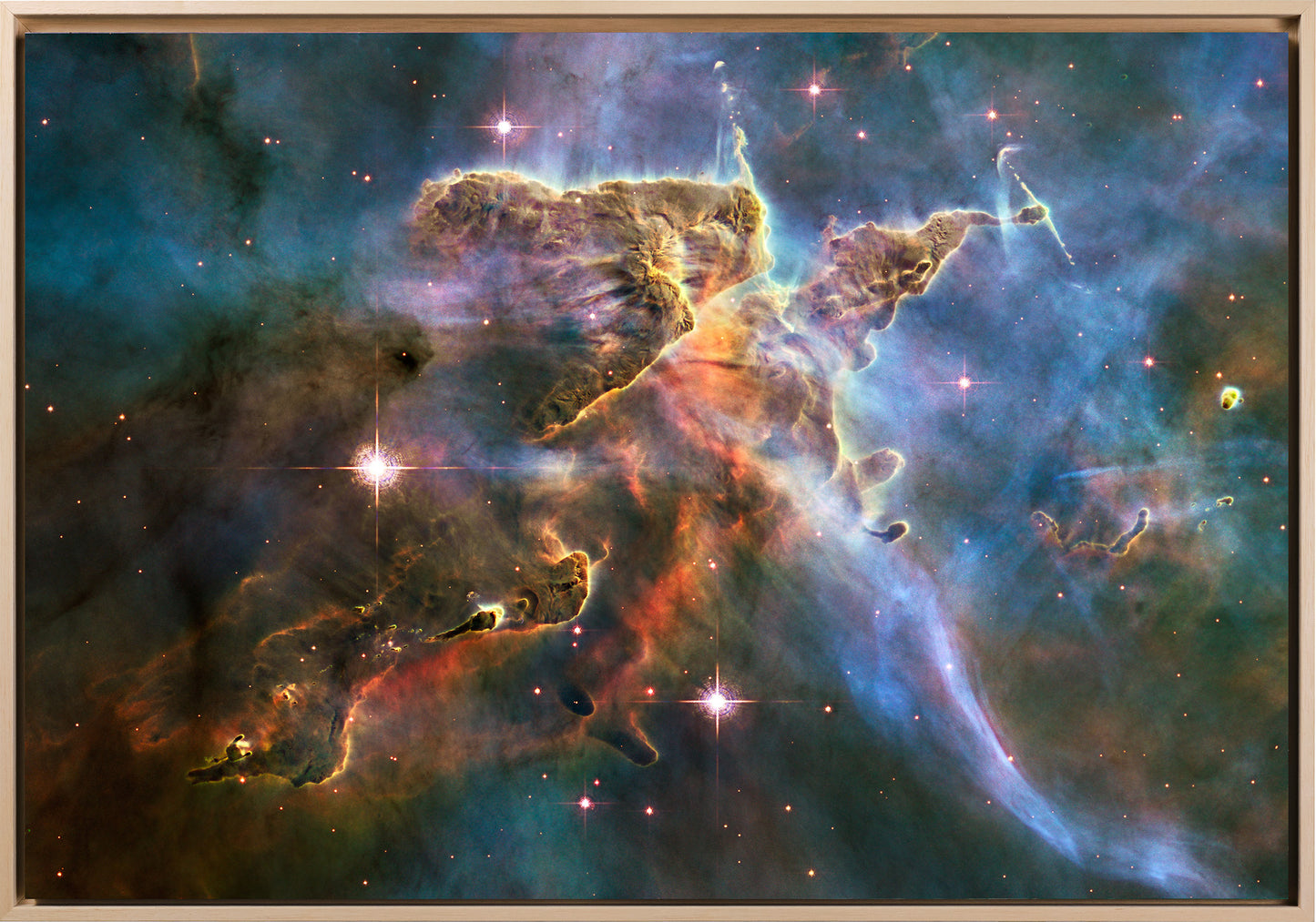 Spazio - "Paesaggio" nella Nebulosa della Carena | Stampa piatta HD o in 3D