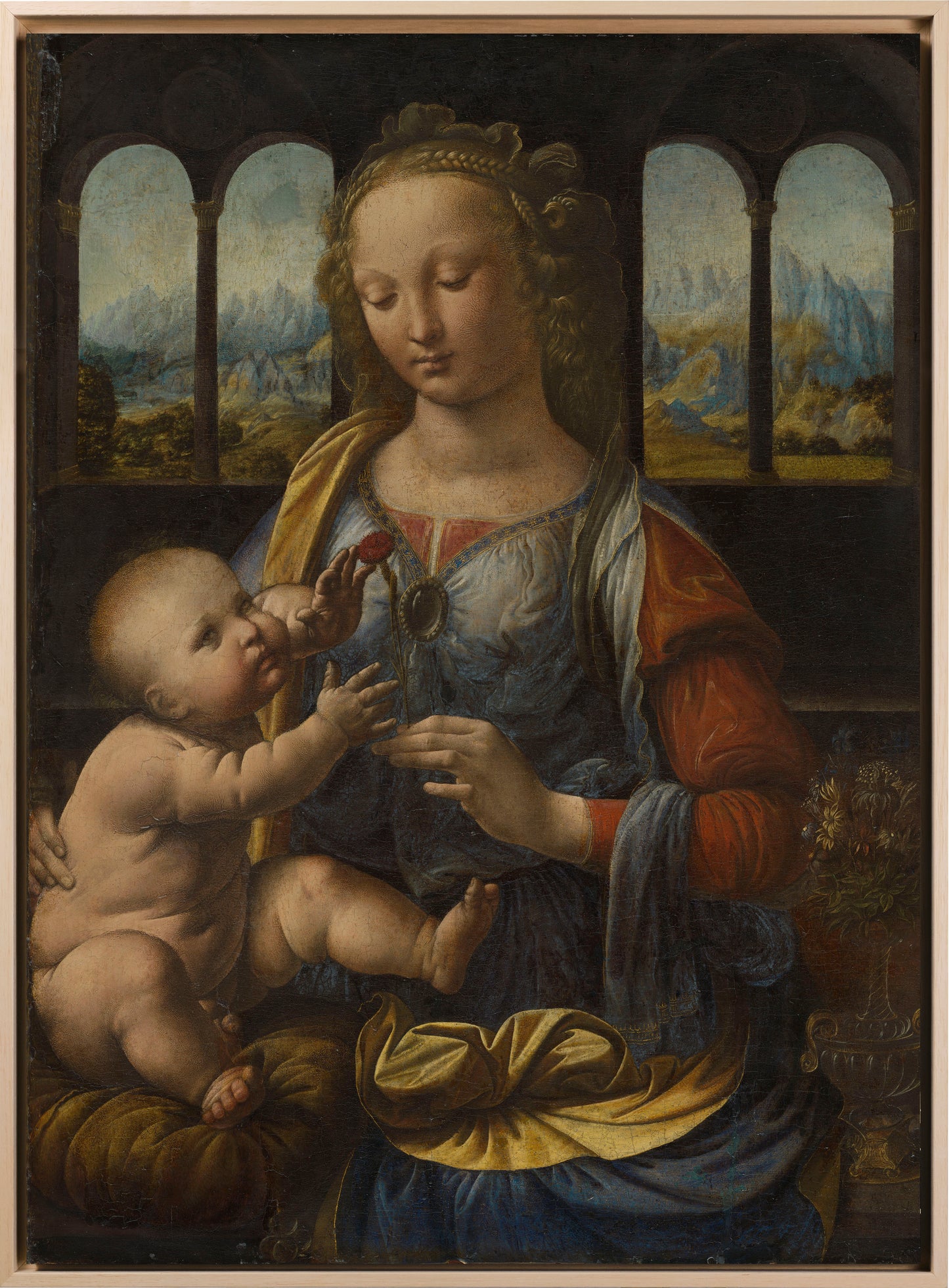 Da Vinci - Saint Anne, the Virgin and Child with the Lamb | Glossy Effect