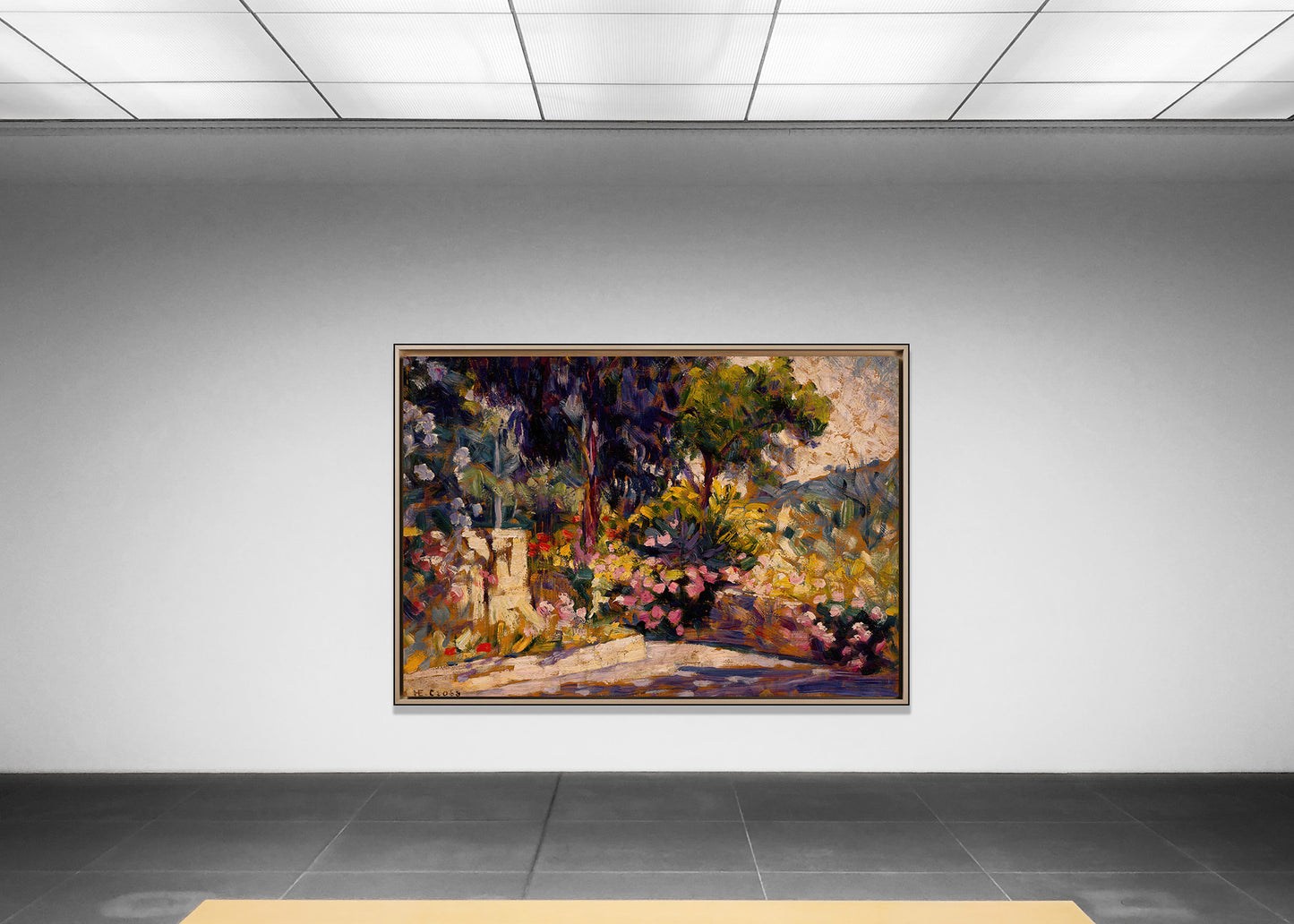 Cross - La terrazza fiorita | Stampa piatta HD o in 3D