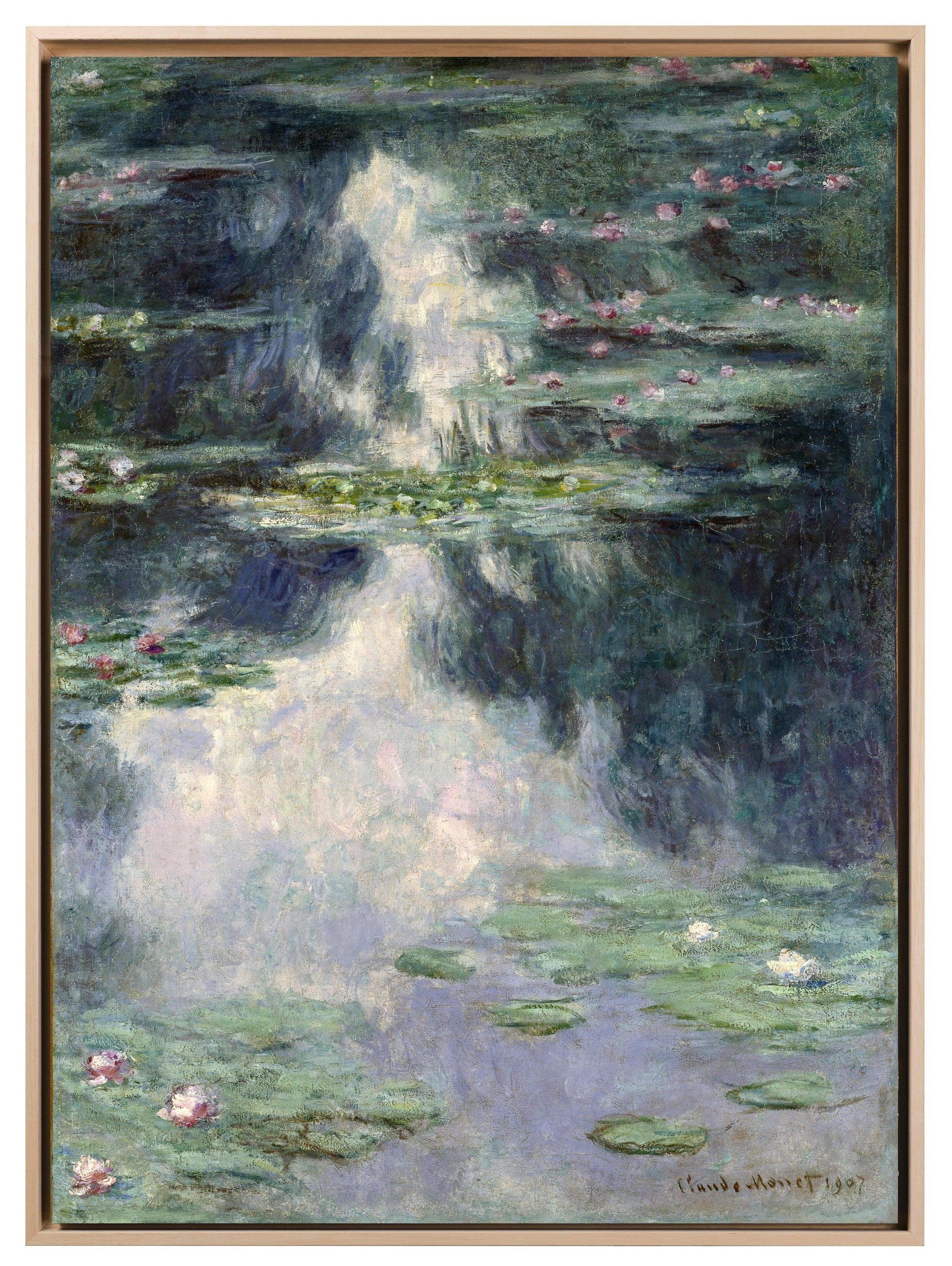 Monet - Le ninfee di giorno | Effetto lucido - Materico