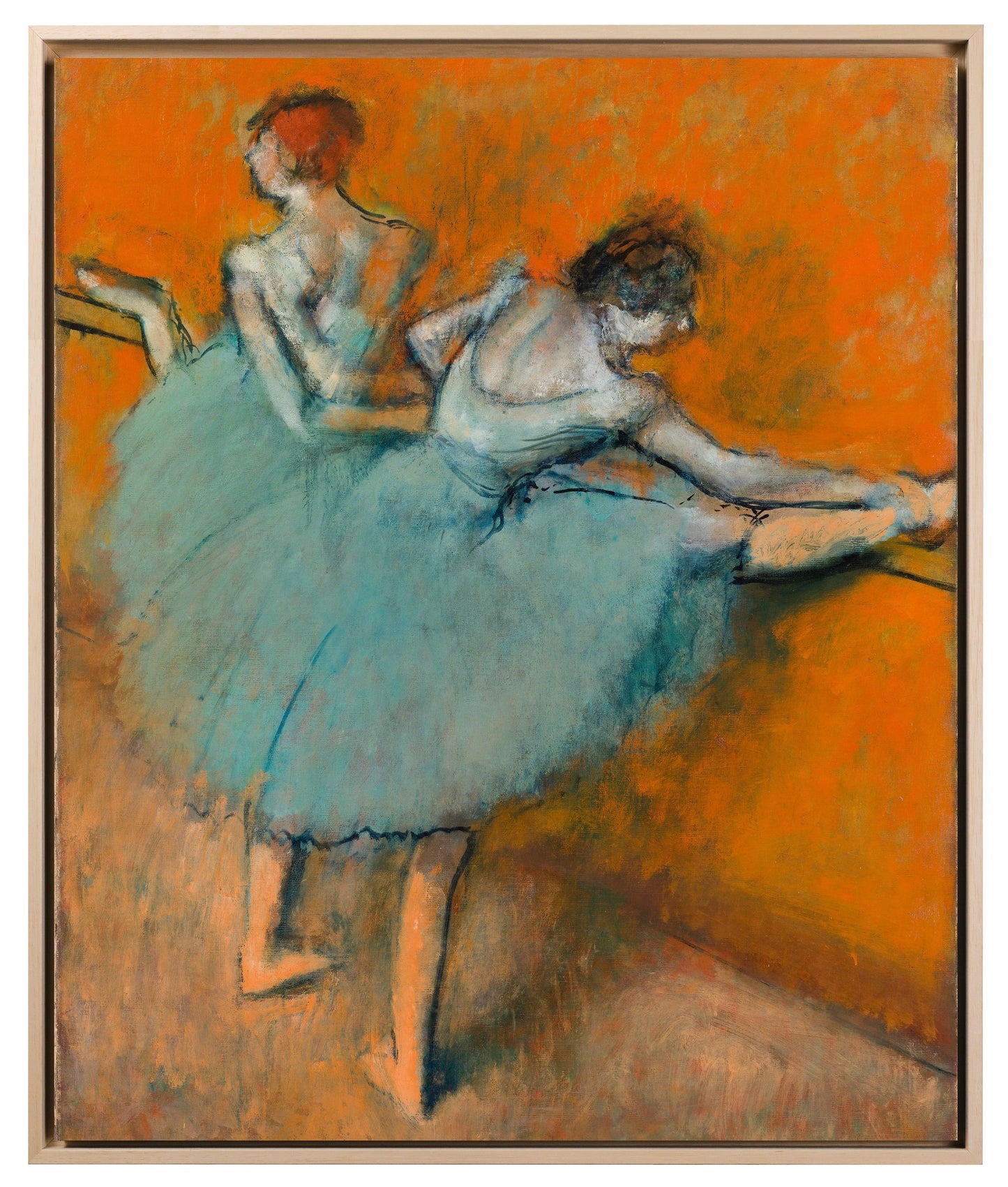 Degas - Le ballerine alla sbarra | Stampa piatta HD o in 3D - Materico