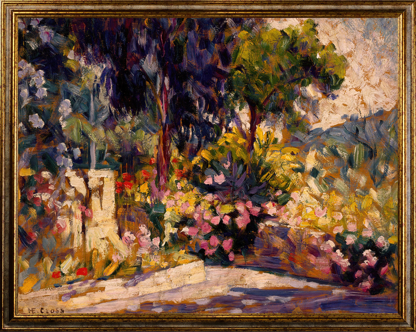 Cross - La terrazza fiorita | Stampa piatta HD o in 3D