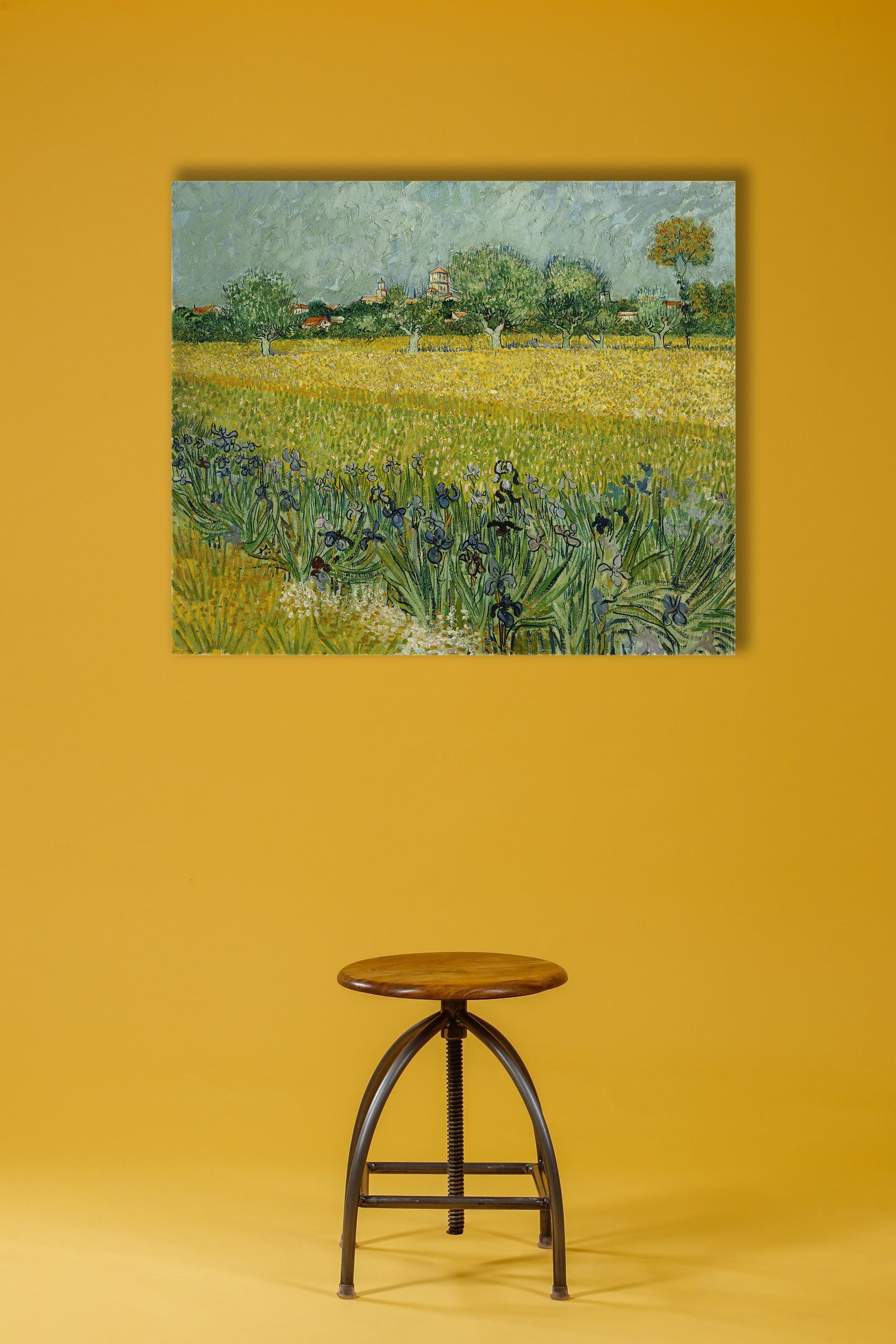 Van Gogh - Campo con fiori vicino ad Arles | Stampa piatta HD o in 3D