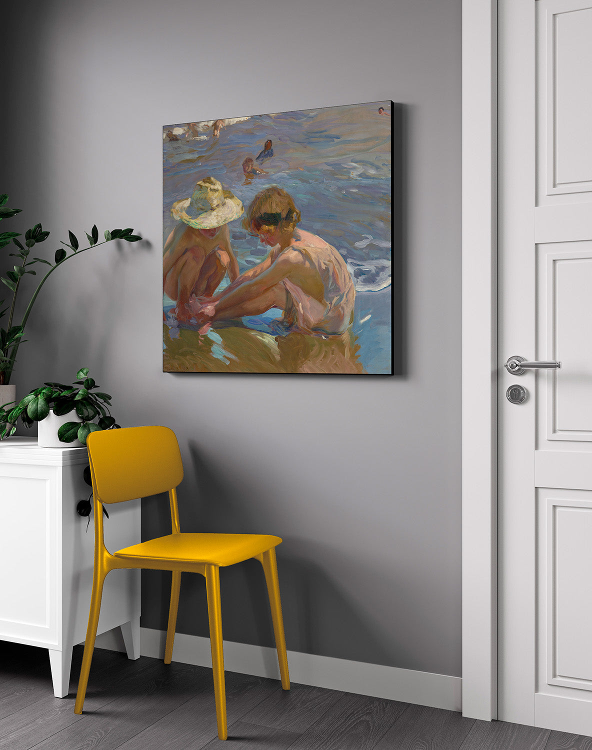 Joaquin Sorolla - Il piede ferito | Stampa piatta HD o in 3D