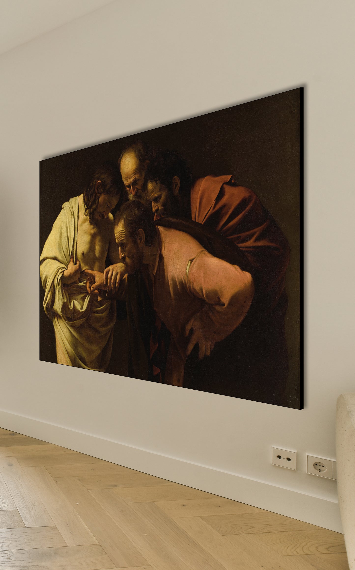 Caravaggio - Incredulità di San Tommaso | Stampa piatta HD o in 3D