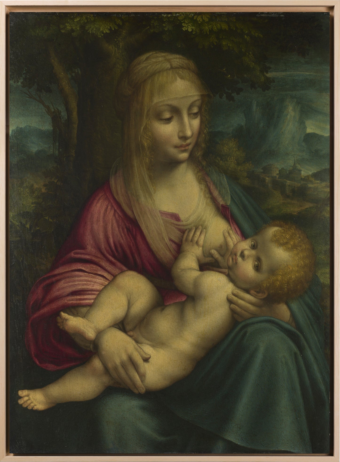 Da Vinci - Saint Anne, the Virgin and Child with the Lamb | Glossy Effect