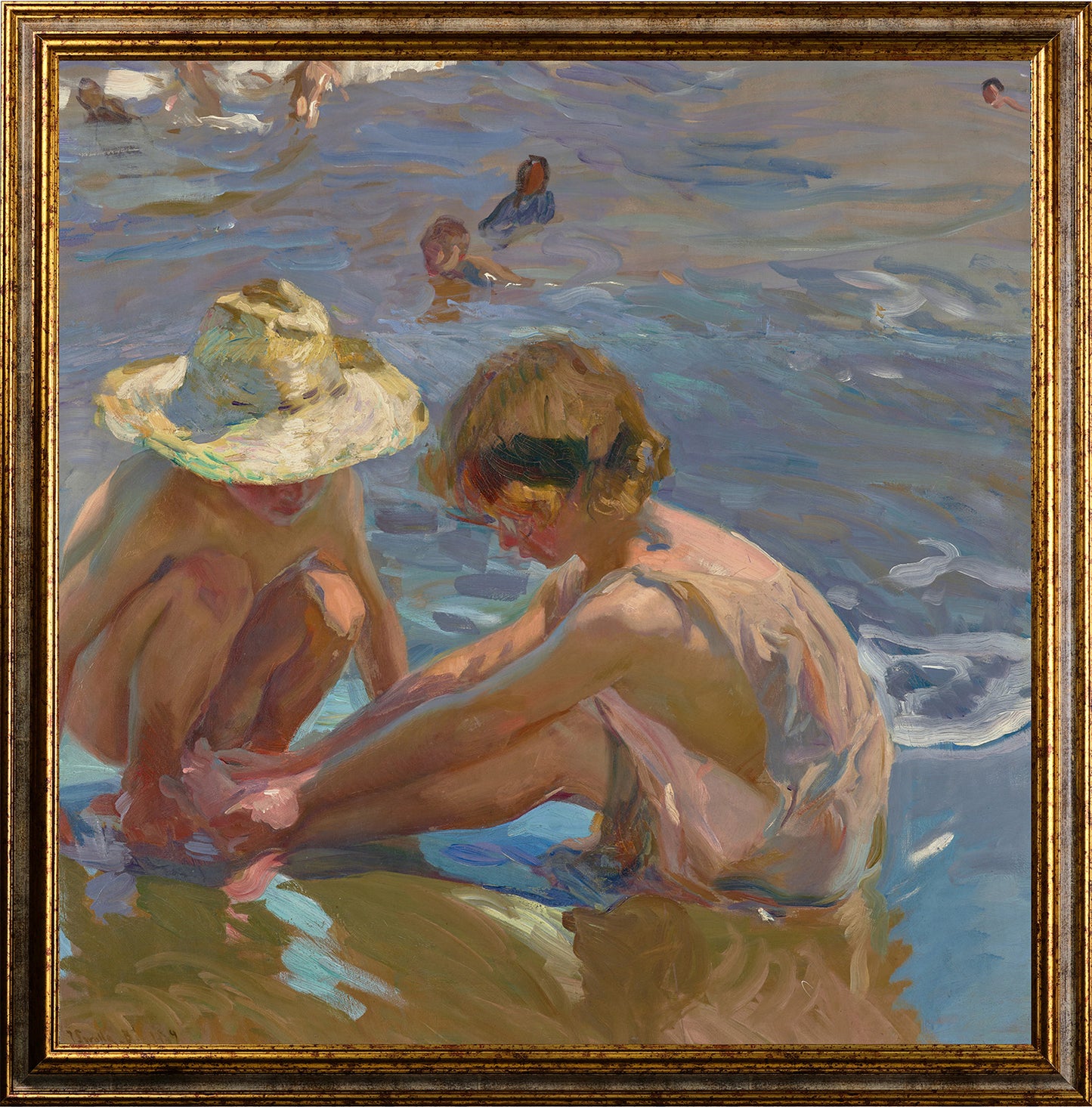 Joaquin Sorolla - Il piede ferito | Stampa piatta HD o in 3D