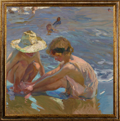 Joaquin Sorolla - Il piede ferito | Stampa piatta HD o in 3D