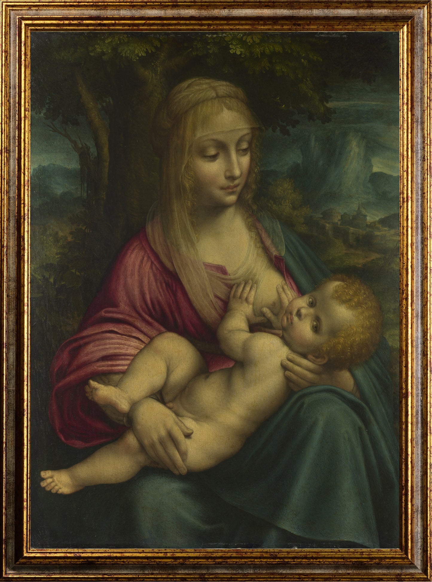 Da Vinci - Saint Anne, the Virgin and Child with the Lamb | Glossy Effect