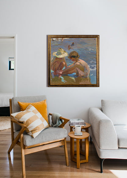 Joaquin Sorolla - Il piede ferito | Stampa piatta HD o in 3D