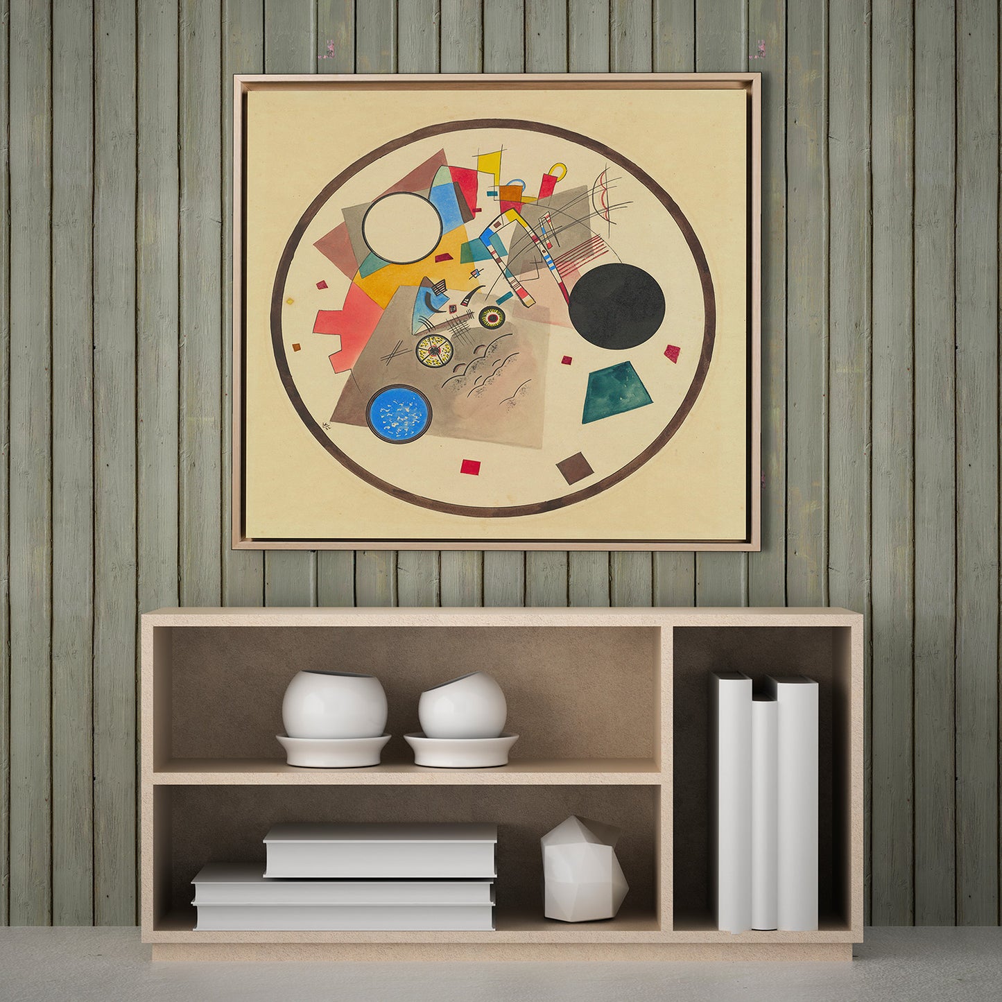 Kandinsky - Cerchio di luce | Stampa piatta HD o in 3D