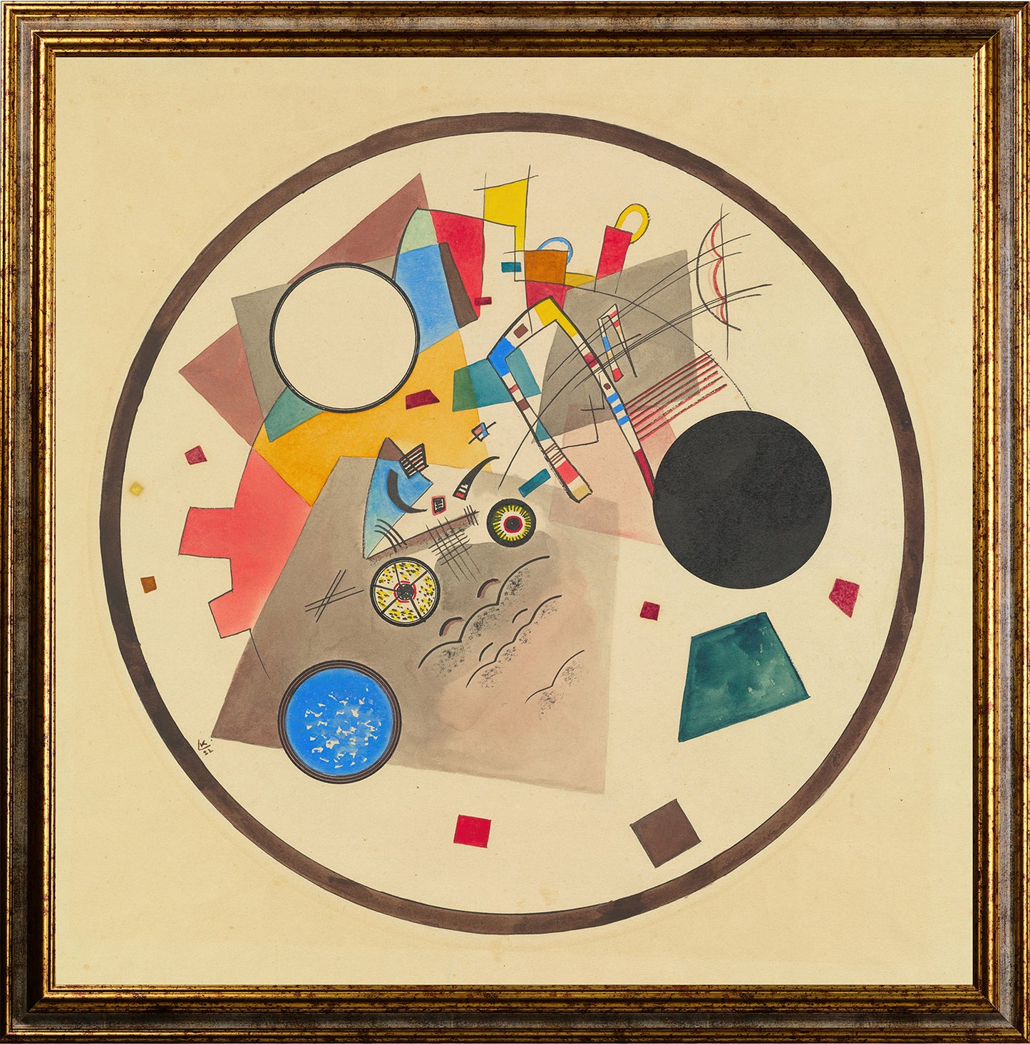 Kandinsky - Cerchio di luce | Stampa piatta HD o in 3D