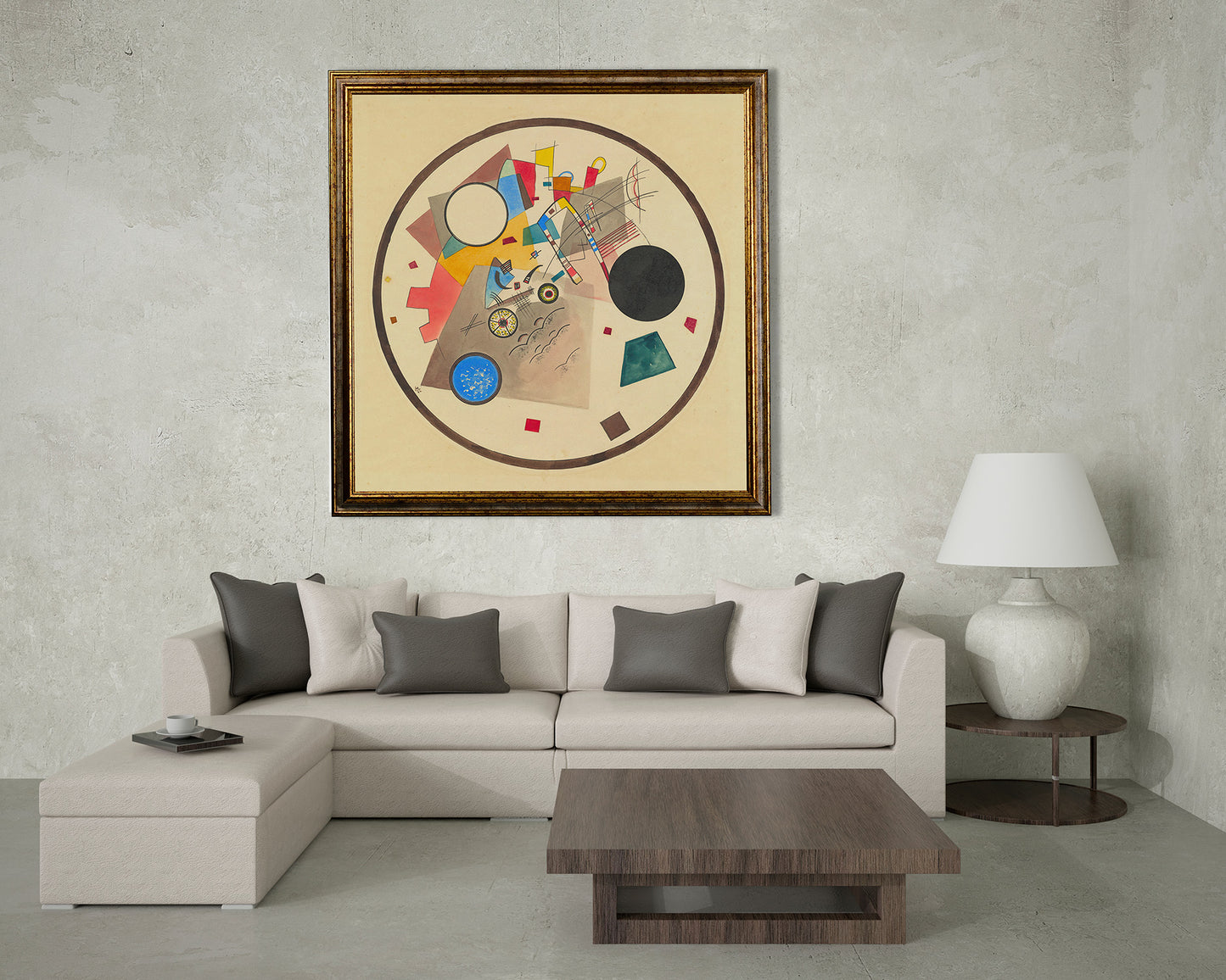 Kandinsky - Cerchio di luce | Stampa piatta HD o in 3D