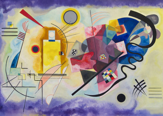 Kandinsky - Giallo-rosso-blu | Stampa piatta HD o in 3D