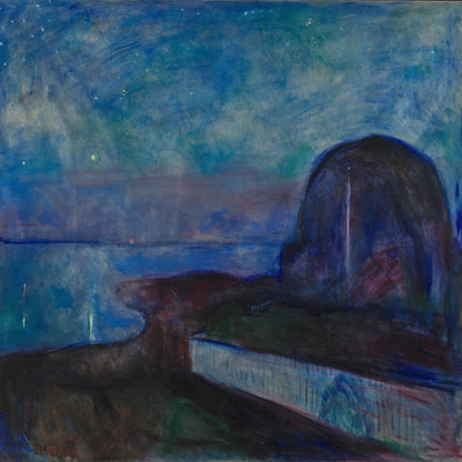 Munch - Notte stellata | Stampa piatta HD o in 3D