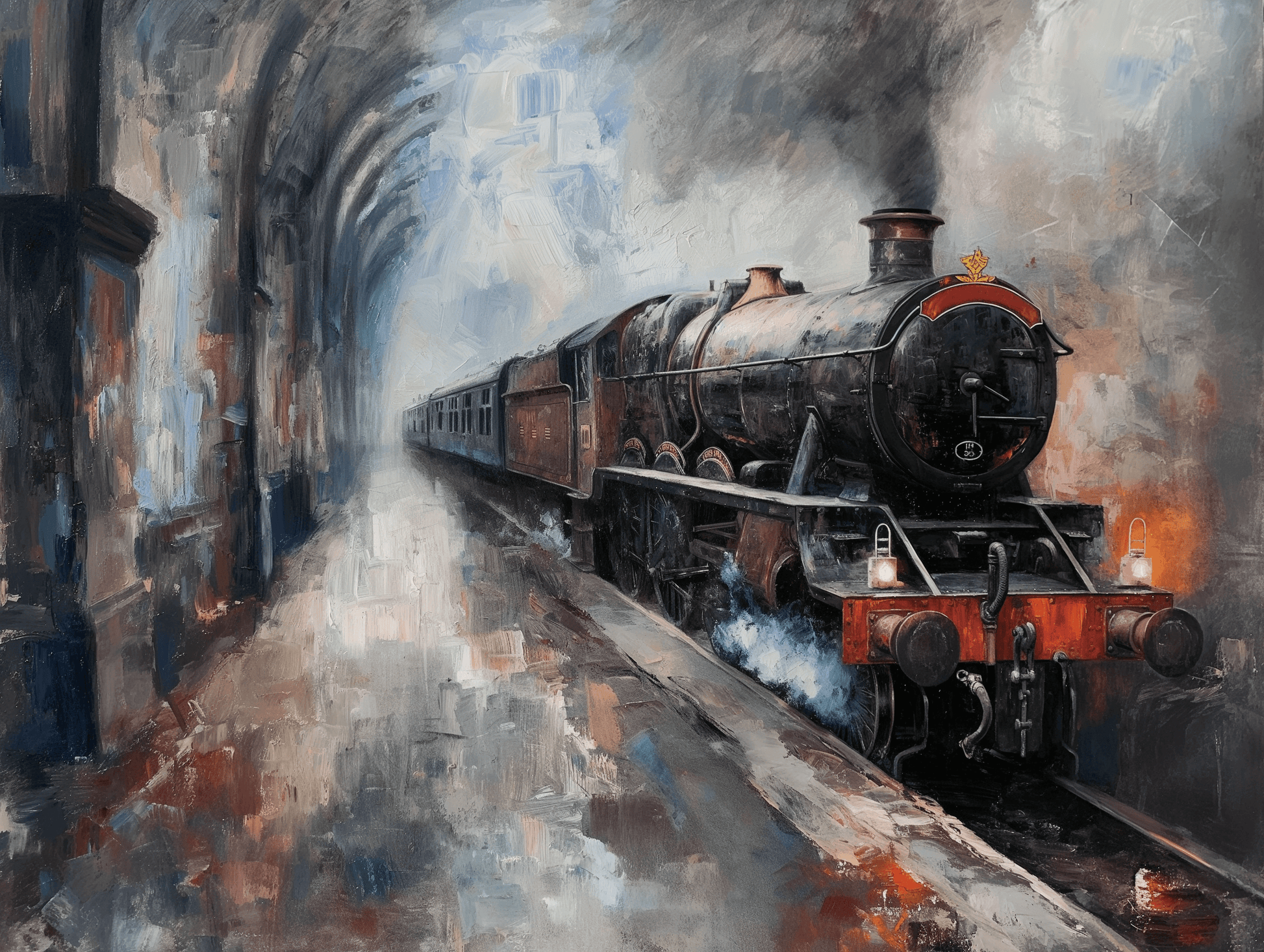 Fantasy - Hogwarts Express | Stampa piatta HD o in 3D - Materico