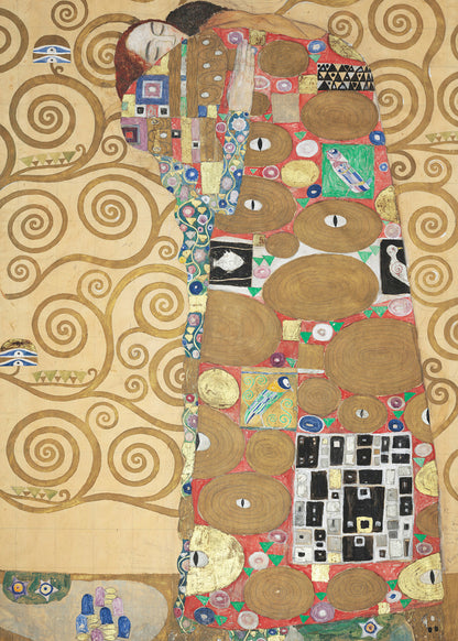 Klimt - Garten mit Sonnenblumen | Glanzeffekt