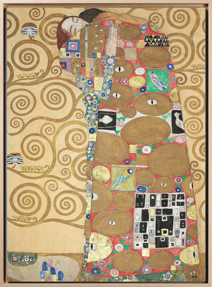 Klimt - Garten mit Sonnenblumen | Glanzeffekt