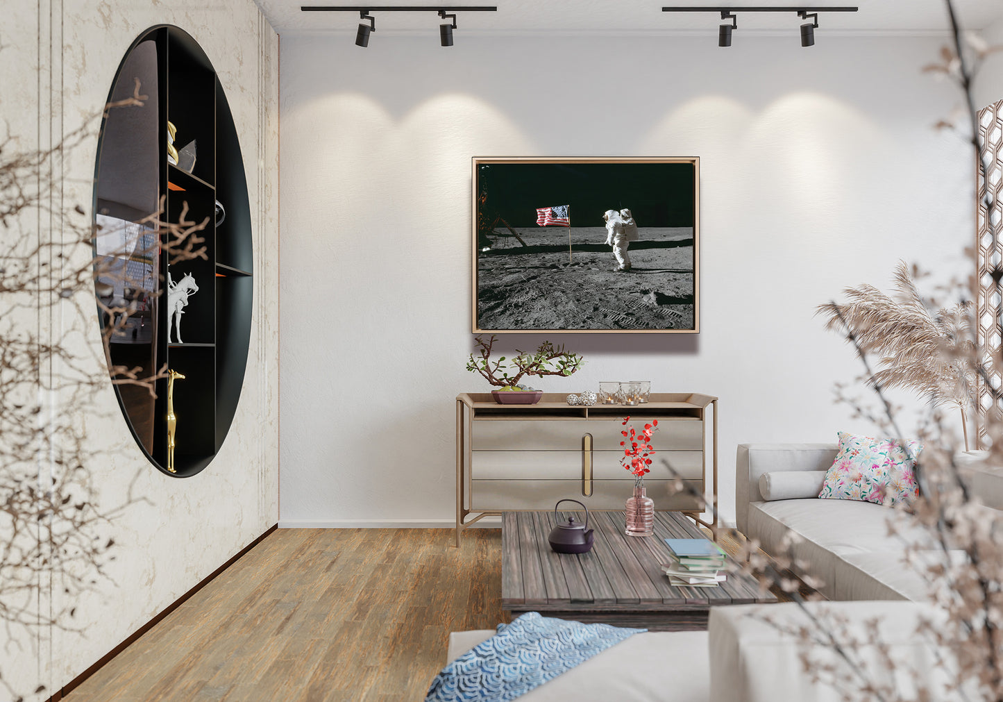 Spazio - Apollo 11 Mission | Stampa piatta HD o in 3D