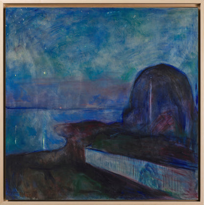 Munch - Notte stellata | Stampa piatta HD o in 3D