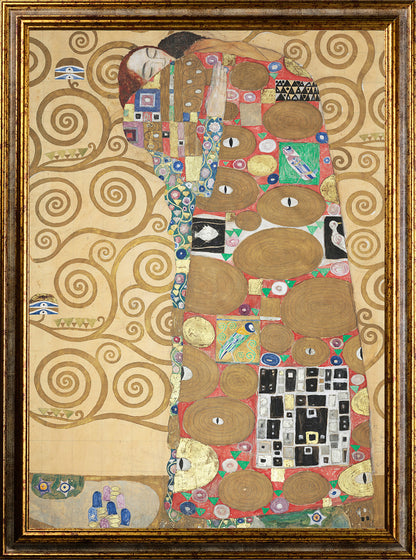 Klimt - Garten mit Sonnenblumen | Glanzeffekt