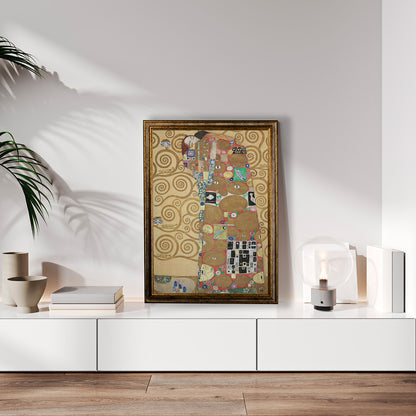 Klimt - Garten mit Sonnenblumen | Glanzeffekt