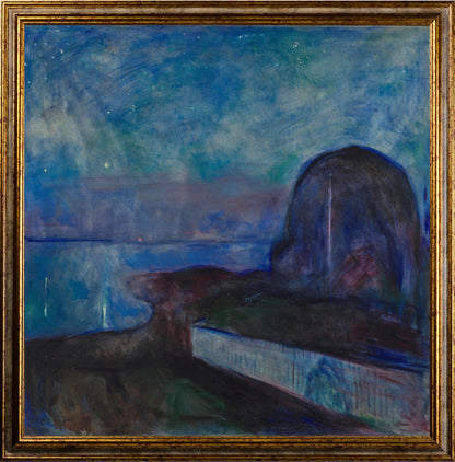 Munch - Notte stellata | Stampa piatta HD o in 3D
