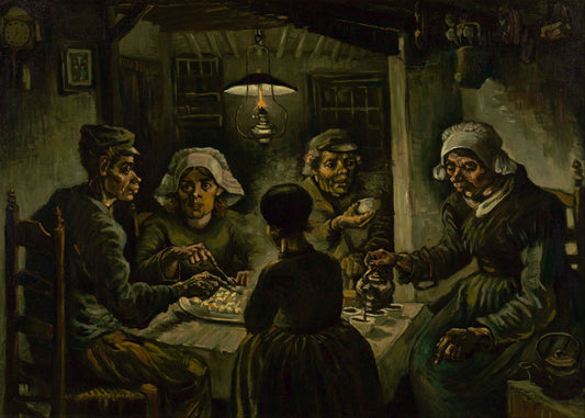 Van Gogh - I mangiatori di patate | Stampa piatta HD o in 3D