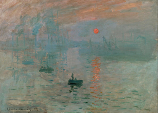 Monet - Impressione levar del sole | Effetto lucido