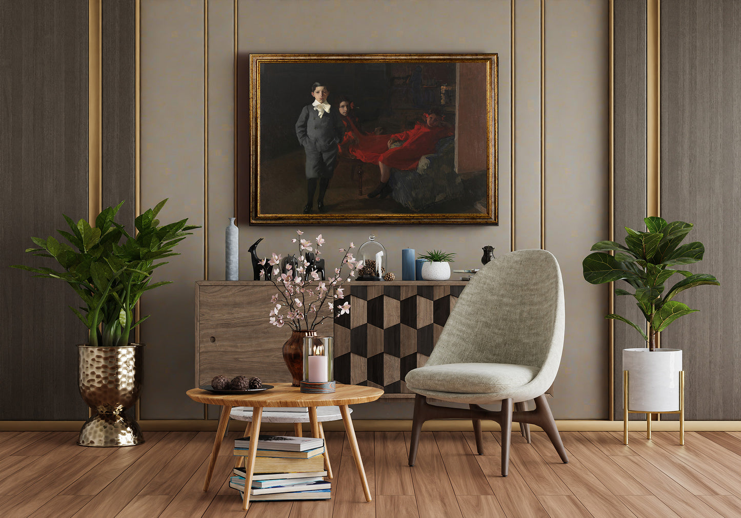 Joaquin Sorolla - I miei figli | Stampa piatta HD o in 3D