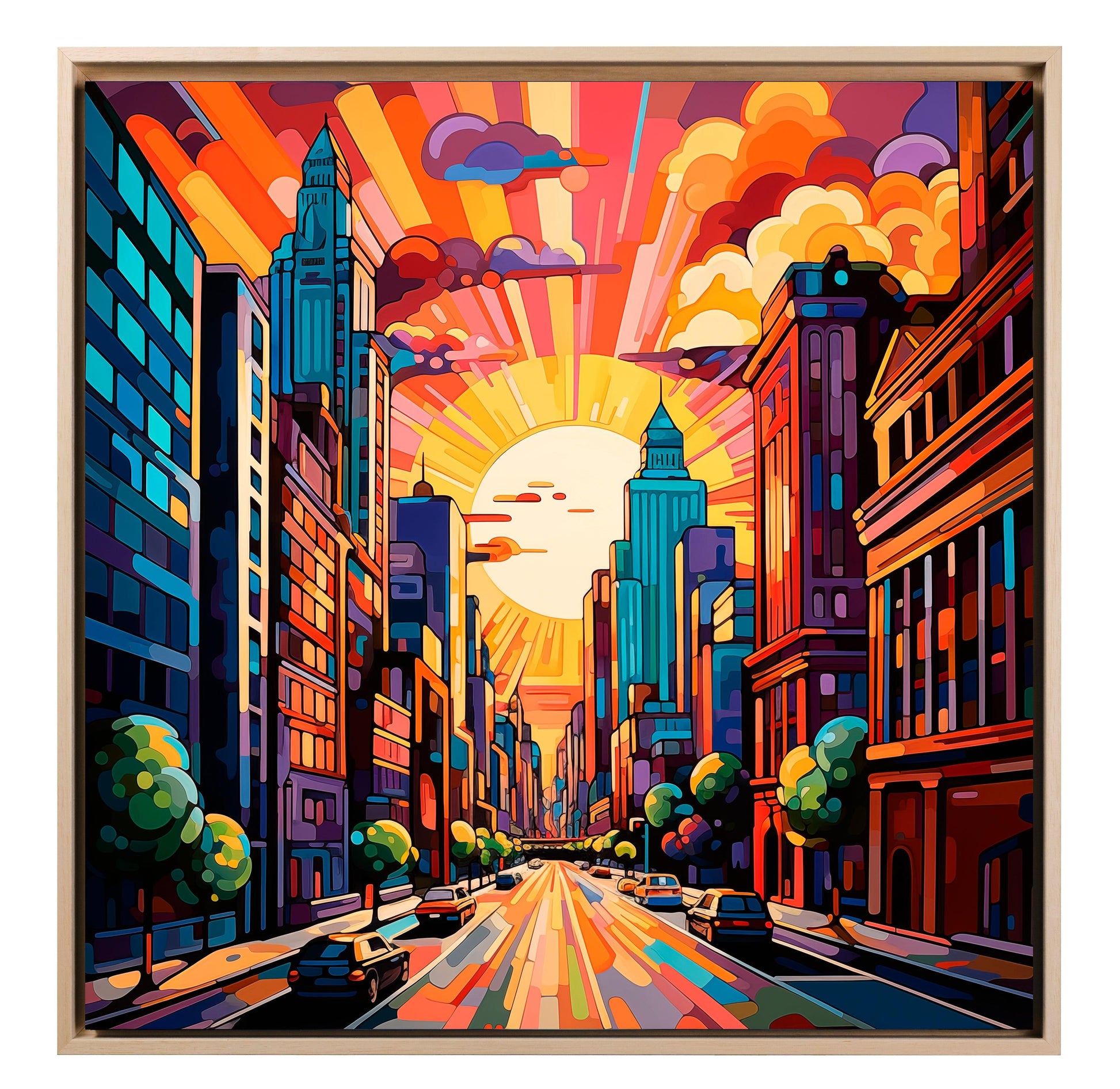 Pop art - New York in stile pop art | Stampa piatta HD o in 3D - Materico