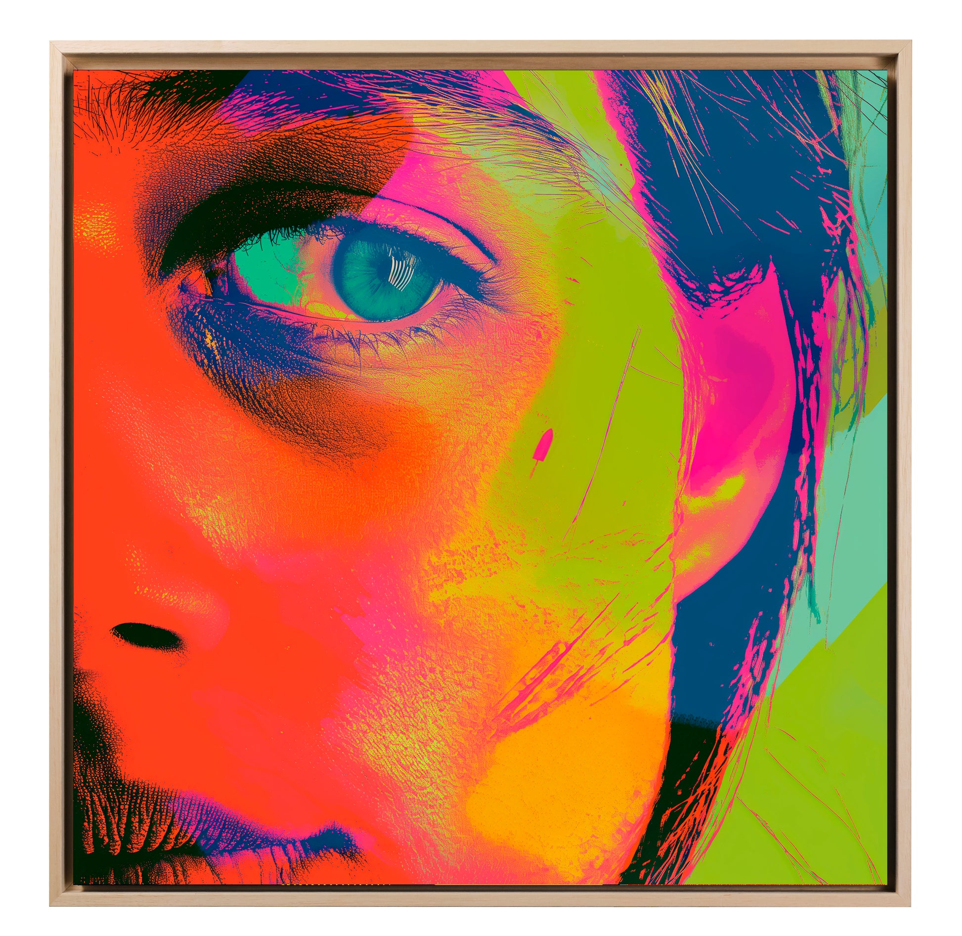 Pop art - Occhio donna ispirato a Andy Warhol | Effetto lucido