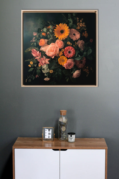Natura - Fiori vintage realistici | Effetto lucido - Materico