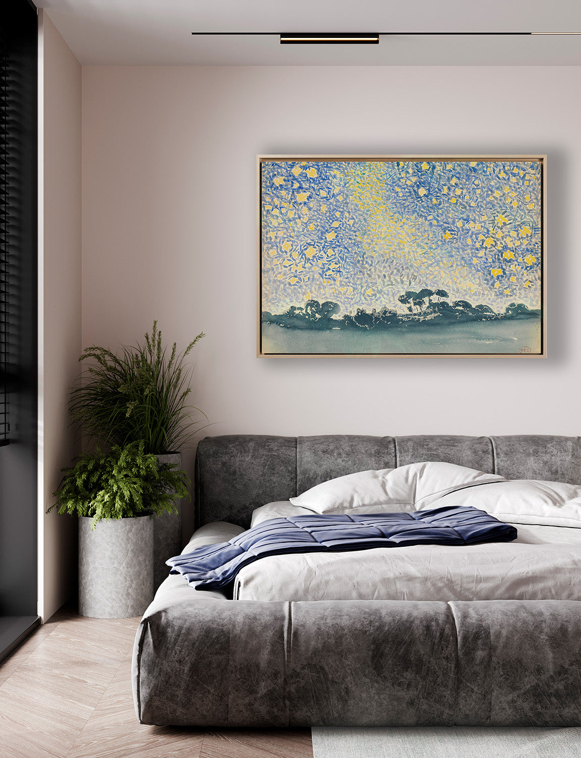 Klimt - Garten mit Sonnenblumen | Glanzeffekt