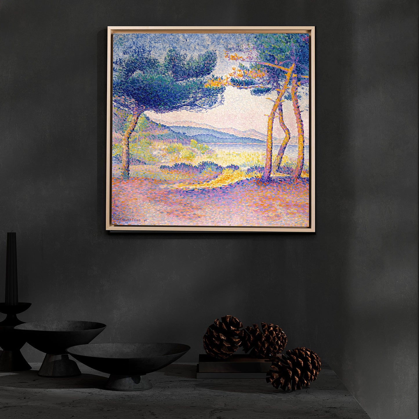 Pop-Art - Hokusai-Welle im Van-Gogh-Stil | HD-Flach- oder 3D-Druck