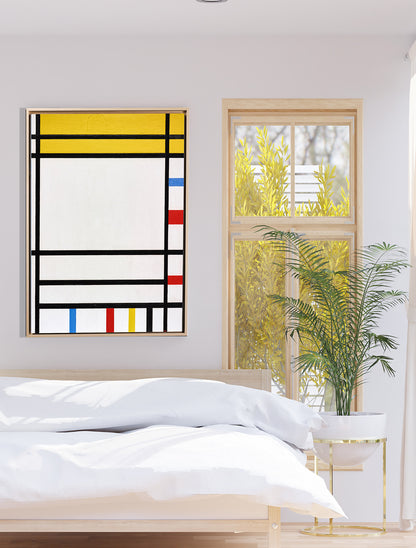 Mondrian - Piazza della concordia | Stampa piatta HD o in 3D