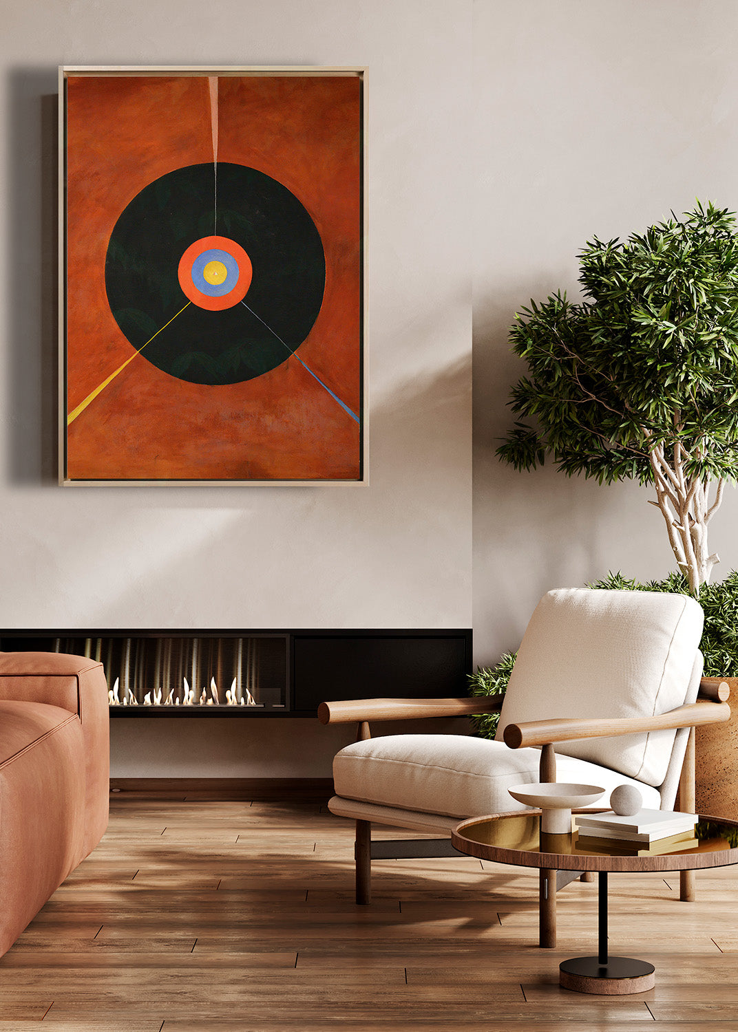 Klimt - Garten mit Sonnenblumen | Glanzeffekt