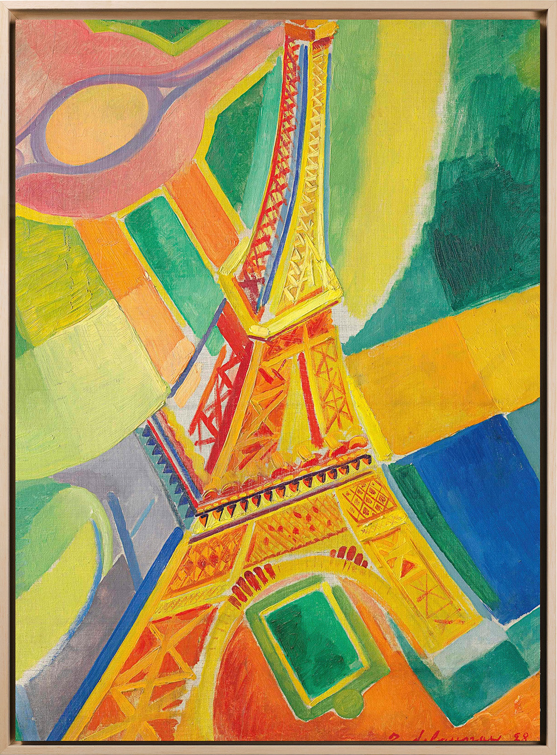 Klimt - Garten mit Sonnenblumen | Glanzeffekt